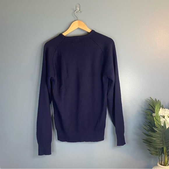 Vintage Pinnacle Navy Blue Embroidered “ California Cooler” Sweater - Picture 8 of 9